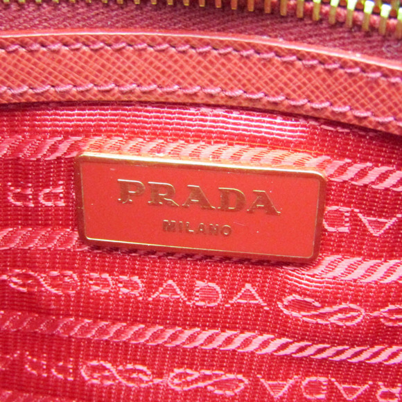 Prada Saffiano Galleria BN1874 Women's Leather Handbag,Shoulder Bag Fuoco,Red... - Picture 16 of 16